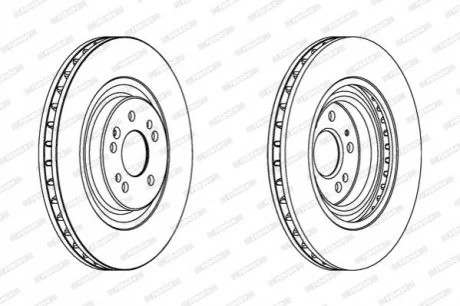 Диск тормозной FERODO DDF1085C1