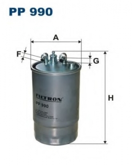 Топливный фильтр FILTRON PP990 (фото 1)