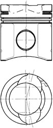 Поршень KOLBENSCHMIDT 90583600