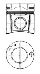 Поршень KOLBENSCHMIDT 93231600