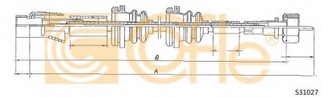 Тросик спидометра COFLE S31027 (фото 1)