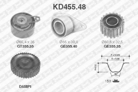 Комплект ремня ГРМ SNR SNR NTN KD45548