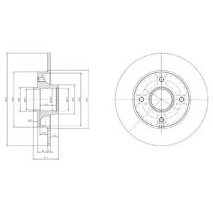 Тормозной диск DELPHI Delphi BG9022RS (фото 1)