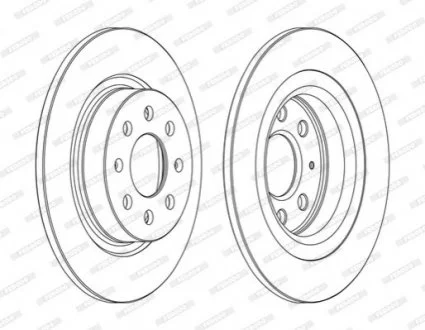 Диск гальмівний FERODO DDF1299C