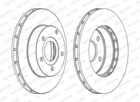 Гальмівний диск FERODO DDF1169C