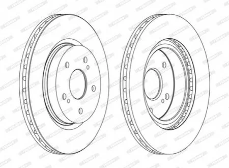 Диск гальмівний FERODO DDF1635C