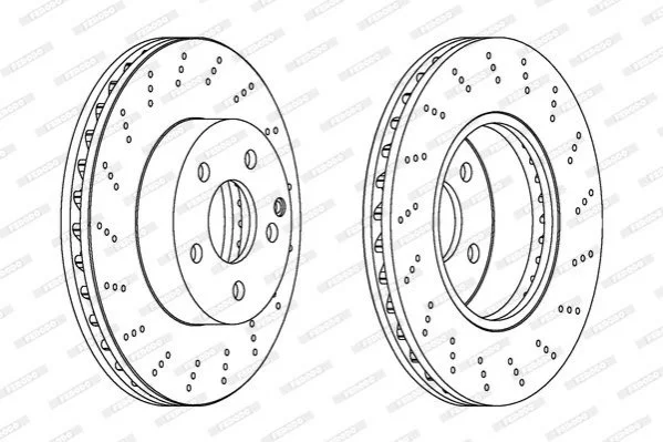 Диск тормозной FERODO DDF1693C (фото 1)