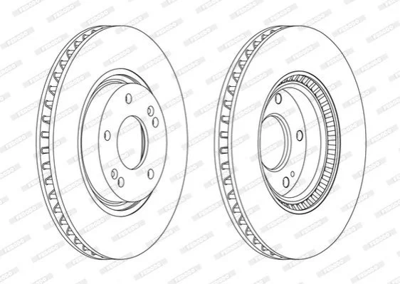 Тормозной диск FERODO DDF1795C (фото 1)