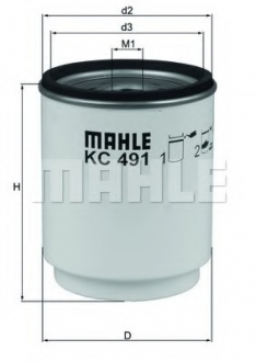 Топливный фильтр KNECHT MAHLE / KNECHT KC491D