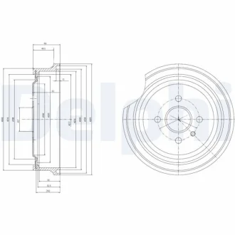 Тормозной барабан DELPHI Delphi BF367
