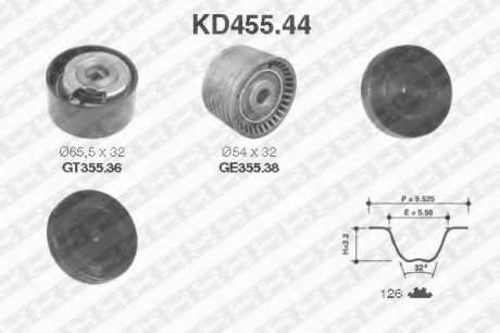 Комплект ремня ГРМ SNR SNR NTN KD45544