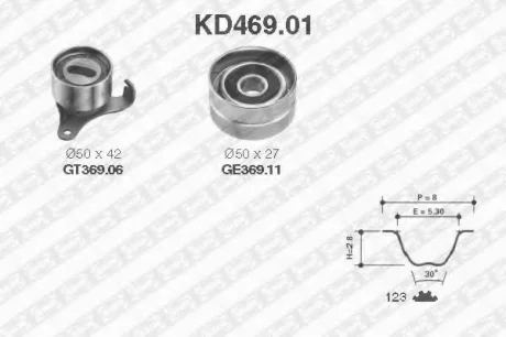 Комплект ремня ГРМ SNR SNR NTN KD46901