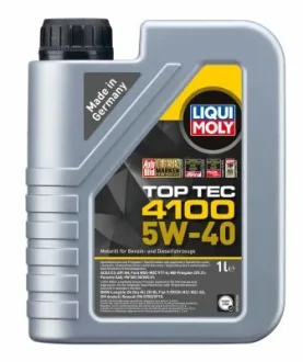 Моторна олива Liqui Moly TOP TEC 4100 5W-40 1 л LIQUI MOLY 9510