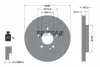 Диск тормозной MERCEDES A1(W168) "F D=260mm "97-"04 TEXTAR 92091303 (фото 1)