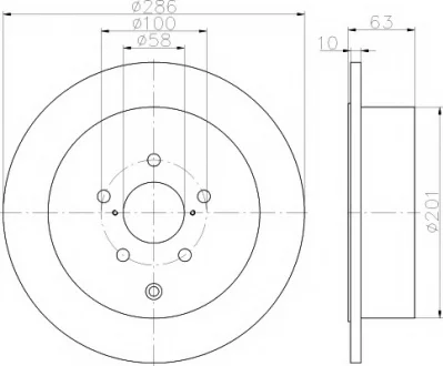 Диск тормозной задний лев/прав SUBARU BRZ, FORESTER, IMPREZA, LEGACY V, OUTBACK, WRX TOYOTA GT 86 1.5-3.6 11.02- TEXTAR 92200000