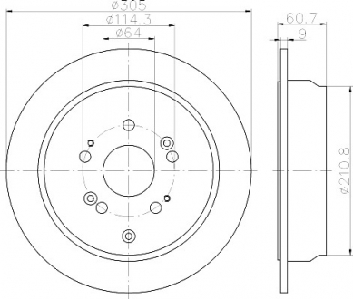 Тормозной диск TEXTAR 92162503 (фото 1)