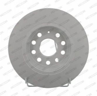 Комплект гальмівних дисків (2 шт) задн лів/прав AUDI A3, Q3 SEAT ALHAMBRA, ALTEA, ALTEA XL, LEON, TOLEDO III SKODA OCTAVIA II, SUPERB II, SUPERB III, YETI VW CC B7, EOS 1.2-3.6 02.03-06.24 FERODO DDF1306C