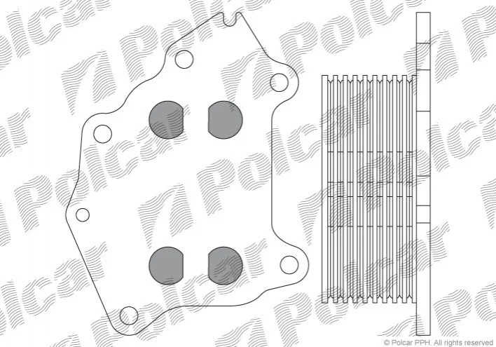 Радиаторы масла POLCAR Polcar 5102L81 (фото 1)