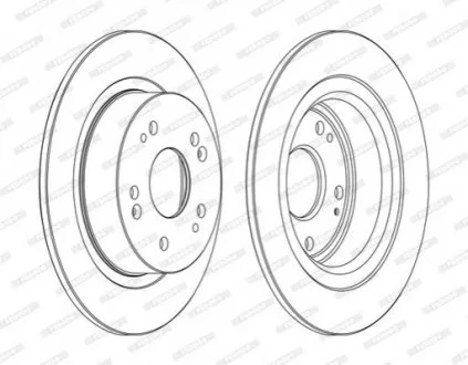 Тормозной диск FERODO DDF1776C