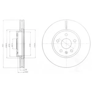Тормозной диск Delphi BG4189C