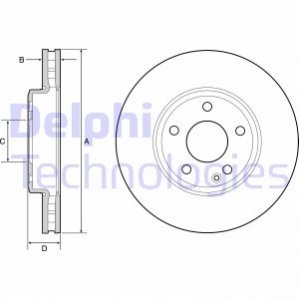 Тормозной диск Delphi BG4646C (фото 1)
