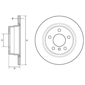 Тормозной диск DELPHI Delphi BG4649C