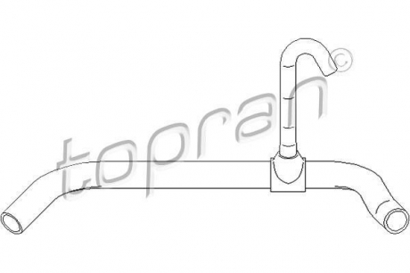 Шланг радиатора TOPRAN TOPRAN / HANS PRIES 111799