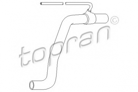 Шланг радиатора TOPRAN TOPRAN / HANS PRIES 107346