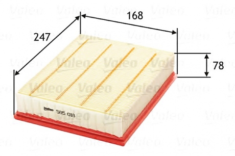 Воздушный фильтр Valeo 585018