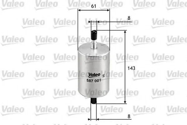 Фильтр топливный Valeo 587001 (фото 1)