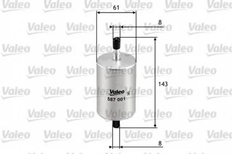 Топливный фильтр Valeo 587001