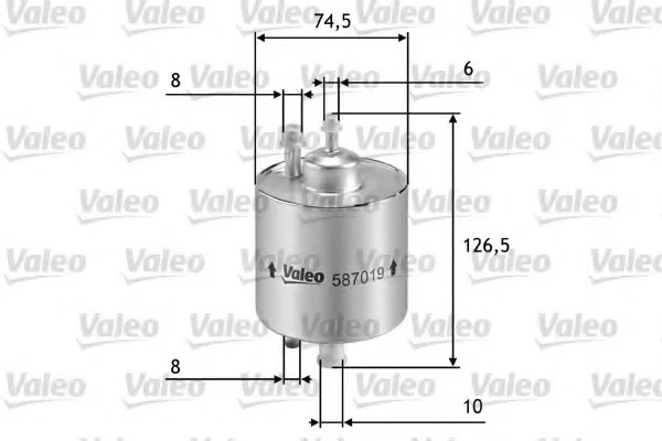 Топливный фильтр VALEO Valeo 587019 (фото 1)