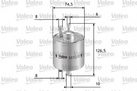 Топливный фильтр VALEO Valeo 587019