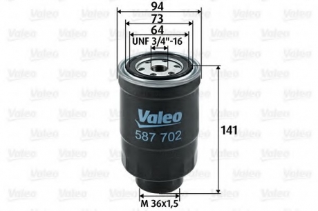 Топливный фильтр Valeo 587702