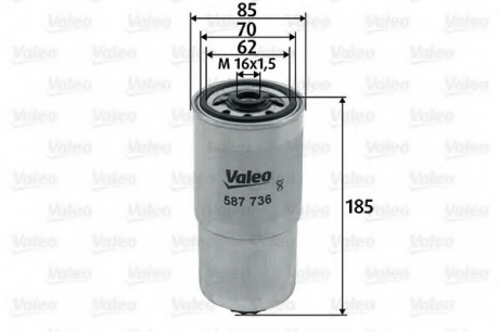 Топливный фильтр Valeo 587736