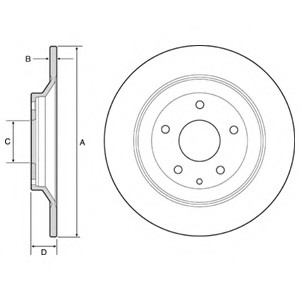 Тормозной диск Delphi BG4567C