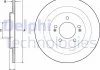 Комплект гальмівних дисків (2 шт) задн лів/прав HYUNDAI I40 I, I40 I CW 1.6-2.0 07.11-05.19 Delphi BG4688C (фото 1)