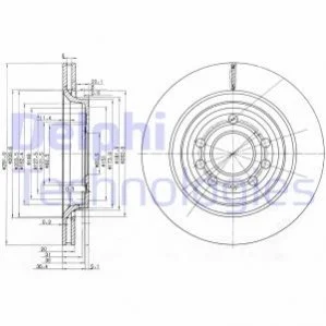 Тормозной диск DELPHI Delphi BG3886C