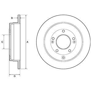 Тормозной диск Delphi BG4767C (фото 1)