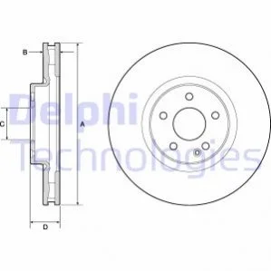 Тормозной диск Delphi BG9174C