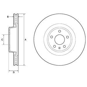 Тормозной диск Delphi BG9173C