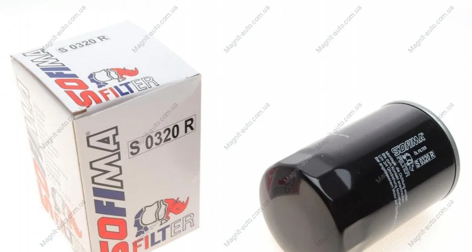 Фильтр масляный Sofima CHRYSLER/FORD USA/JEEP/MAZDA PT/Taurus/Cherokee/CX-9 "1,3-3,8 "92>> SOFIMA S0320R (фото 1)