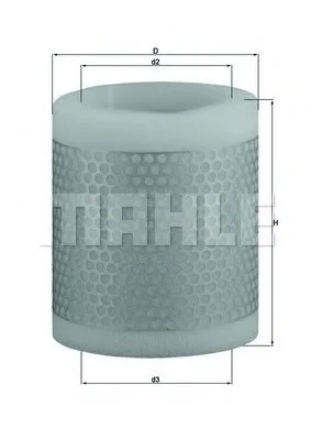 Воздушный фильтр KNECHT MAHLE / KNECHT LX124 (фото 1)