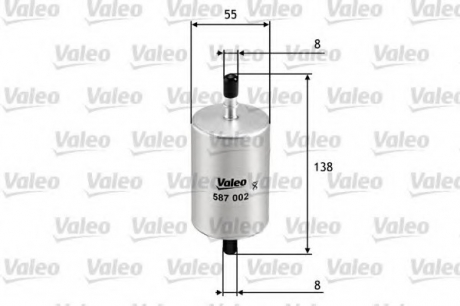 Топливный фильтр Valeo 587002