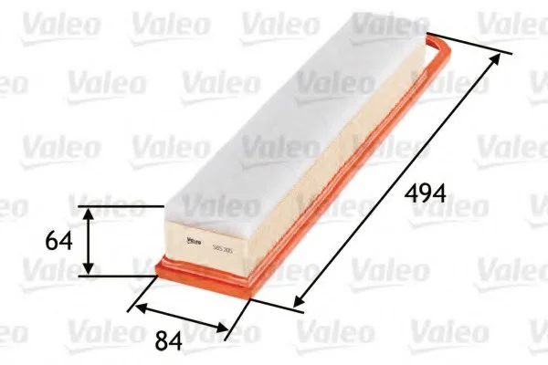 Воздушный фильтр VALEO Valeo 585205 (фото 1)