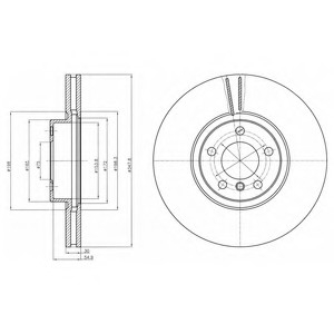 Тормозной диск Delphi BG9063C (фото 1)