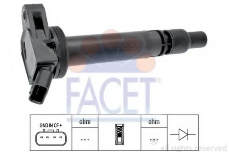 Котушка запалення Toyota Verso s 1.33 (nsp120_) (10-16) (9.6437) Facet FACET 96437