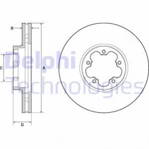 Тормозной диск DELPHI Delphi BG9142C