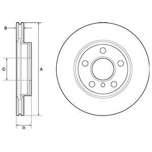 Тормозной диск Delphi BG4704C