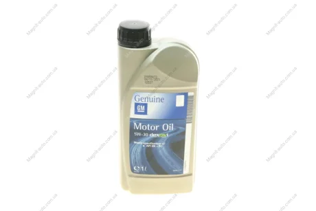 Олива двигуна, Motor Oil Dexos 1 Gen2 5W-30 1L GM 95599919